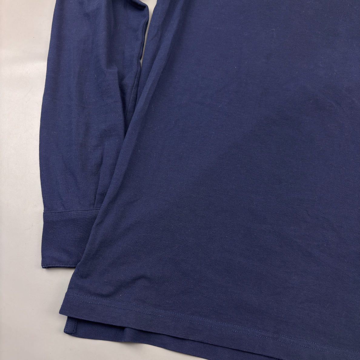 Blue Suitsupply Longsleeve Polo Shirt - M - Very Good - Revaleur