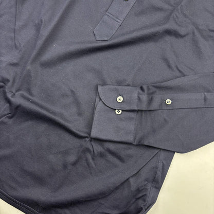 Blue Suitsupply Longsleeve Polo Shirt - Men 38 - New With Tags - Revaleur