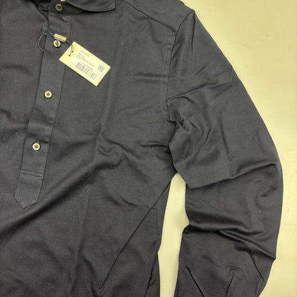 Blue Suitsupply Longsleeve Polo Shirt - Men 38 - New With Tags - Revaleur