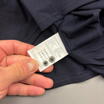 Blue Suitsupply Longsleeve Polo Shirt - Men 38 - New With Tags - Revaleur