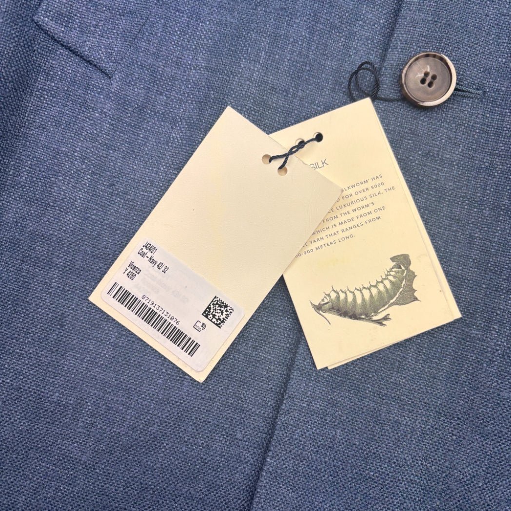 Blue Suitsupply Overcoat - Men L - New With Tags - Revaleur