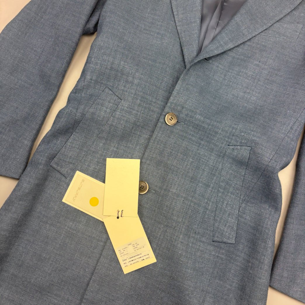 Blue Suitsupply Overcoat - Men L - New With Tags - Revaleur