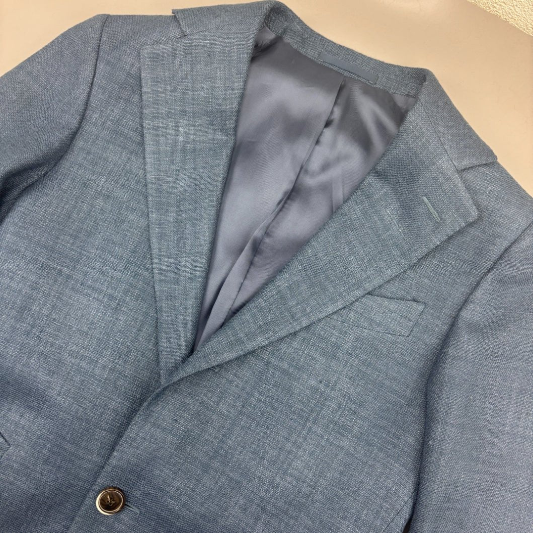 Blue Suitsupply Overcoat - Men L - New With Tags - Revaleur