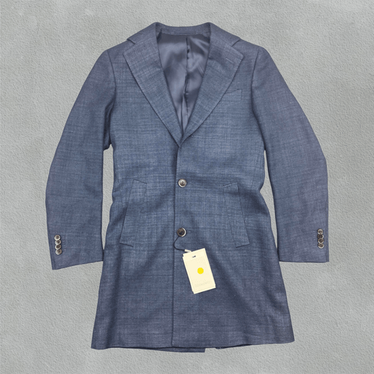 Blue Suitsupply Overcoat - Men L - New With Tags - Revaleur