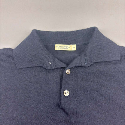 Blue Suitsupply Polo Shirt - Men M - Very Good - Revaleur