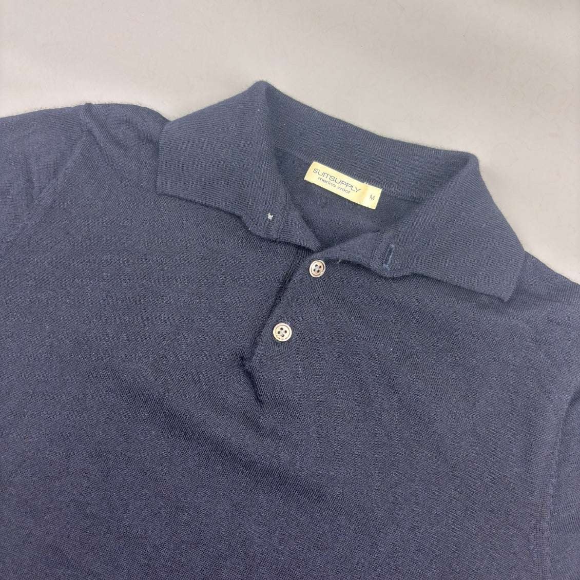 Blue Suitsupply Polo Shirt - Men M - Very Good - Revaleur