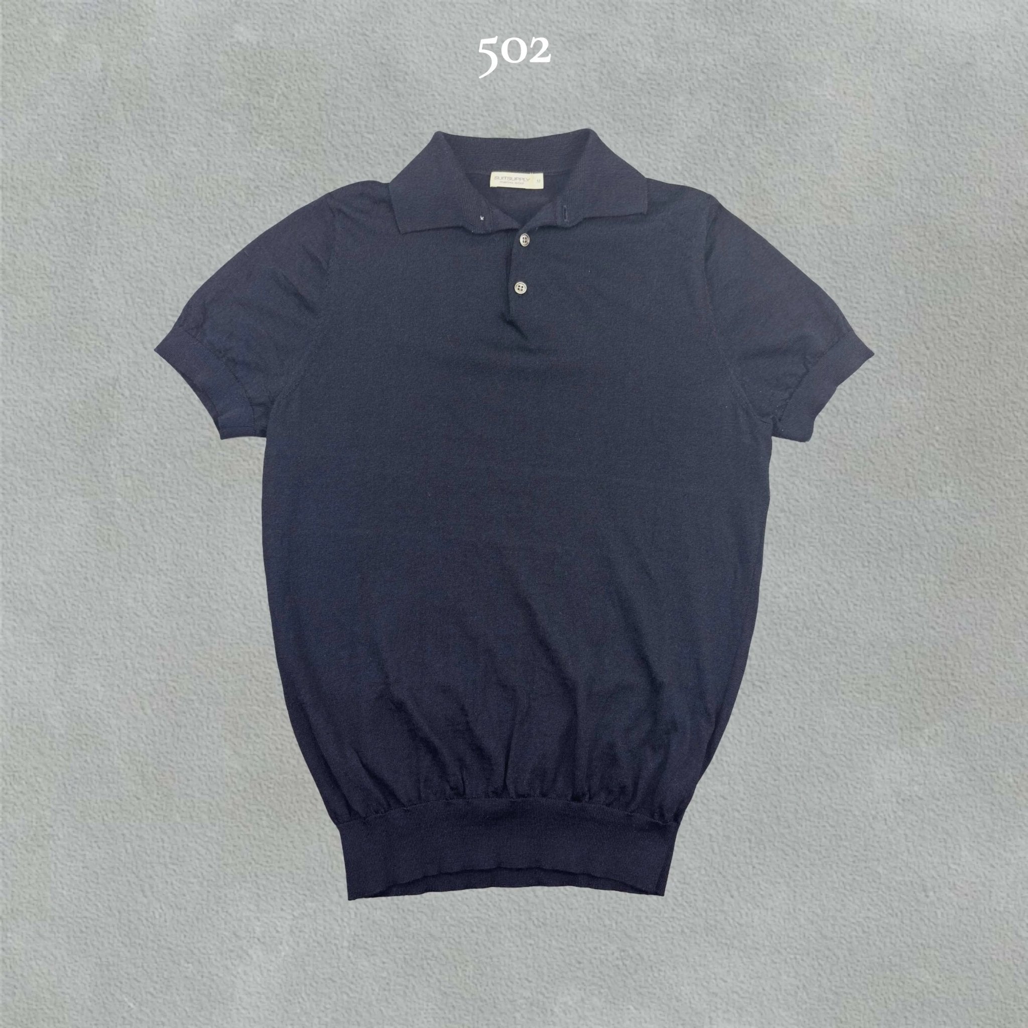 Blue Suitsupply Polo Shirt - Men M - Very Good - Revaleur