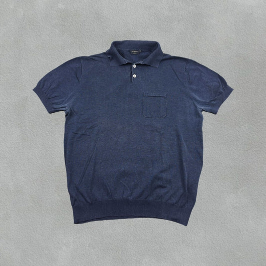 Blue Suitsupply Polo Shirt - Men XL - Very Good - Revaleur