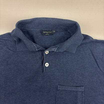 Blue Suitsupply Polo Shirt - Men XL - Very Good - Revaleur