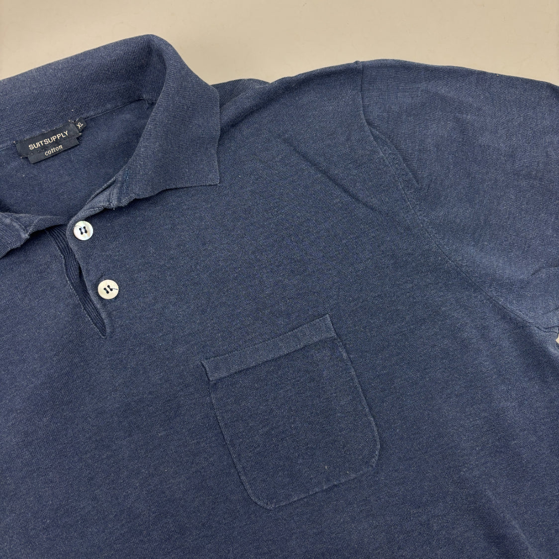 Blue Suitsupply Polo Shirt - Men XL - Very Good - Revaleur
