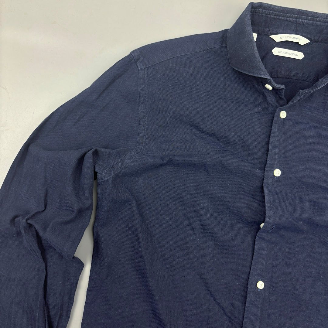 Blue Suitsupply Shirt - Men 39 - Very Good - Revaleur