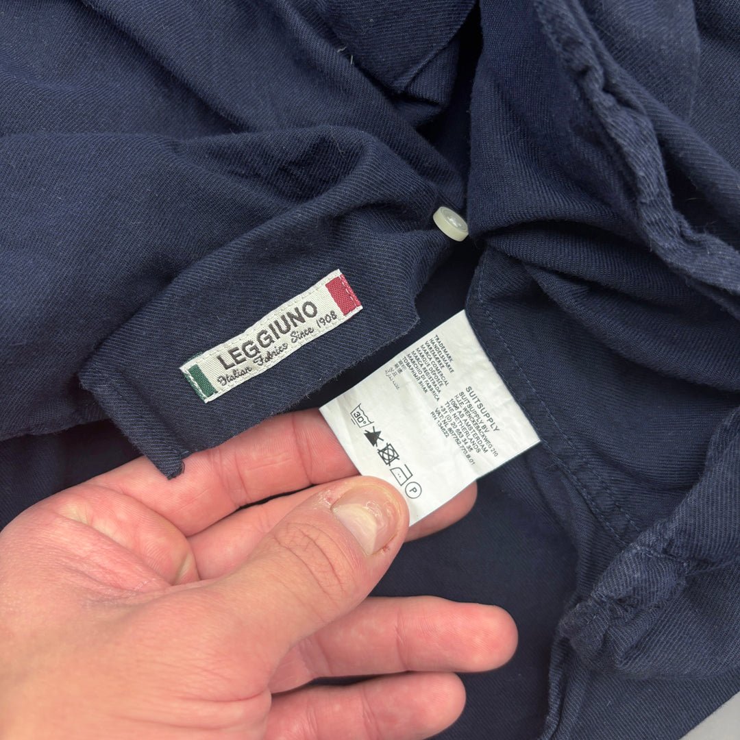 Blue Suitsupply Shirt - Men 39 - Very Good - Revaleur