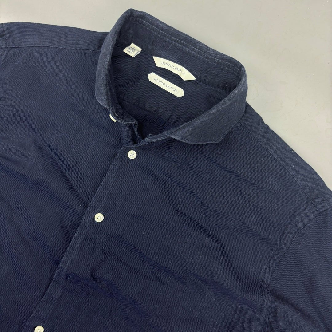 Blue Suitsupply Shirt - Men 39 - Very Good - Revaleur