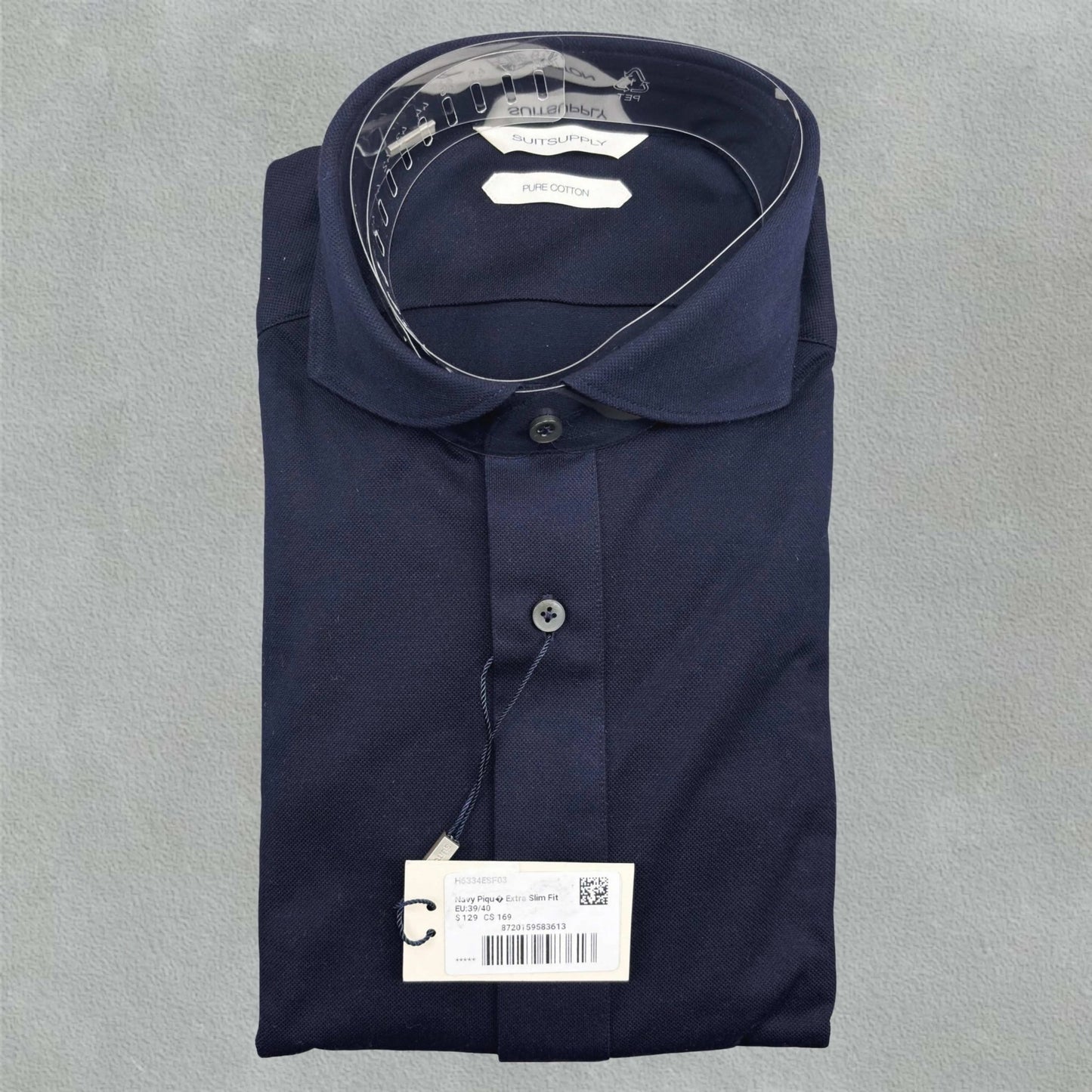 Blue Suitsupply Shirt - W40 - New With Tags - Revaleur