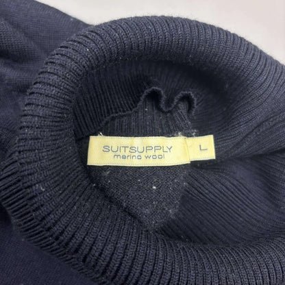 Blue Suitsupply Turtleneck - Men L - Very Good - Revaleur