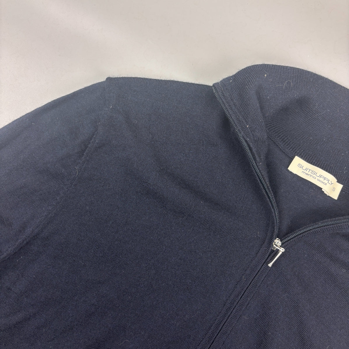 Blue Suitsupply Zip Vest - Men S - Very Good - Revaleur