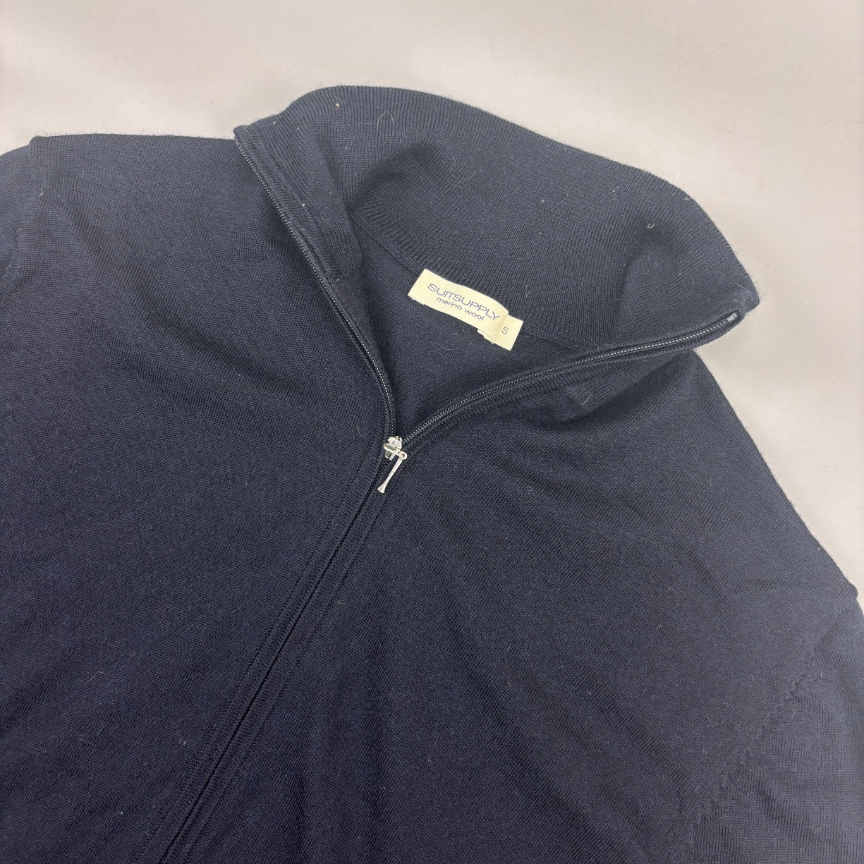 Blue Suitsupply Zip Vest - Men S - Very Good - Revaleur