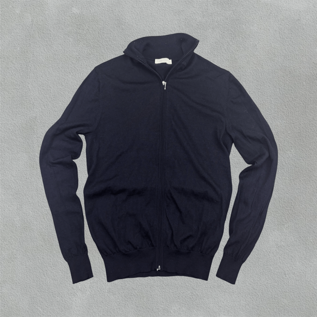 Blue Suitsupply Zip Vest - Men S - Very Good - Revaleur