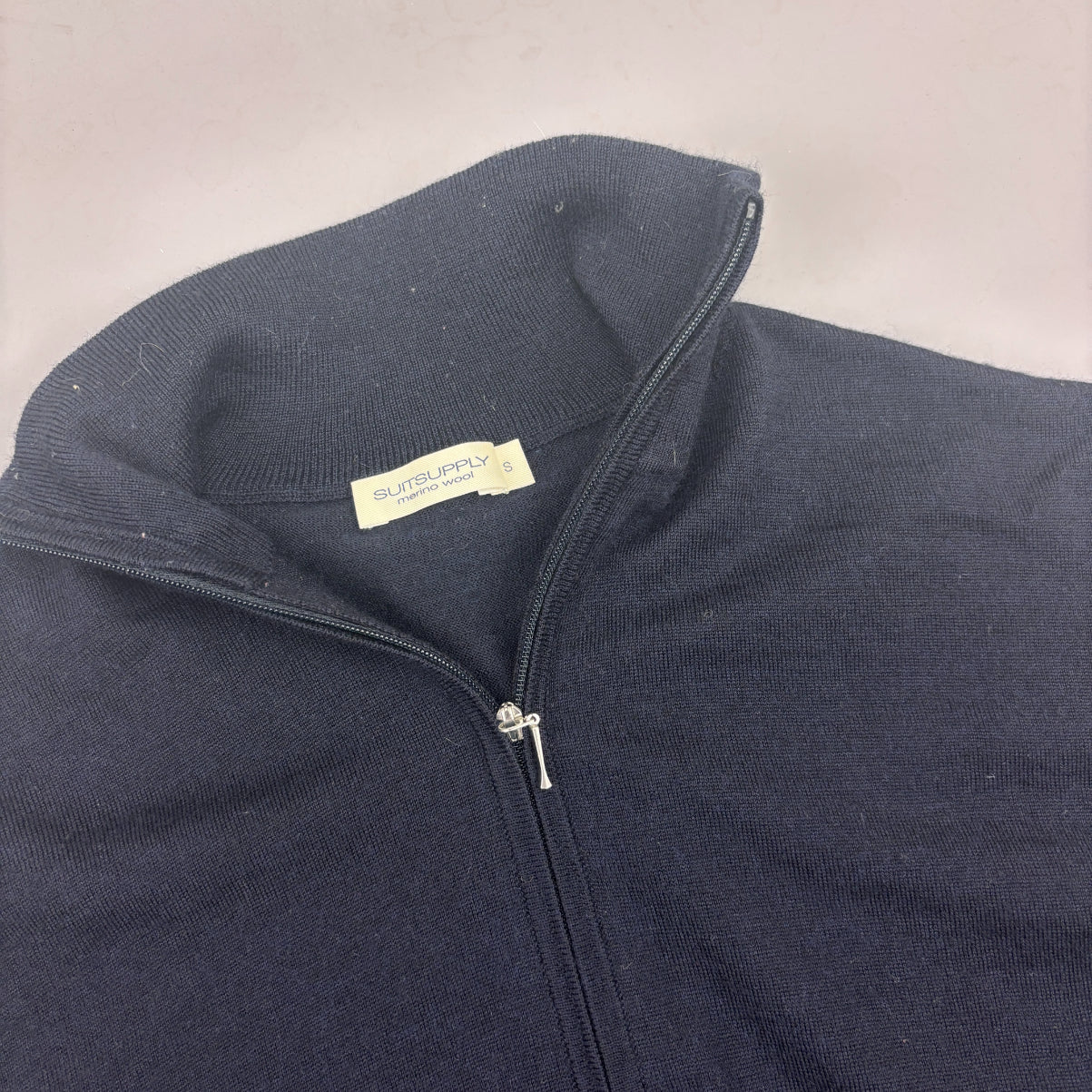 Blue Suitsupply Zip Vest - Men S - Very Good - Revaleur