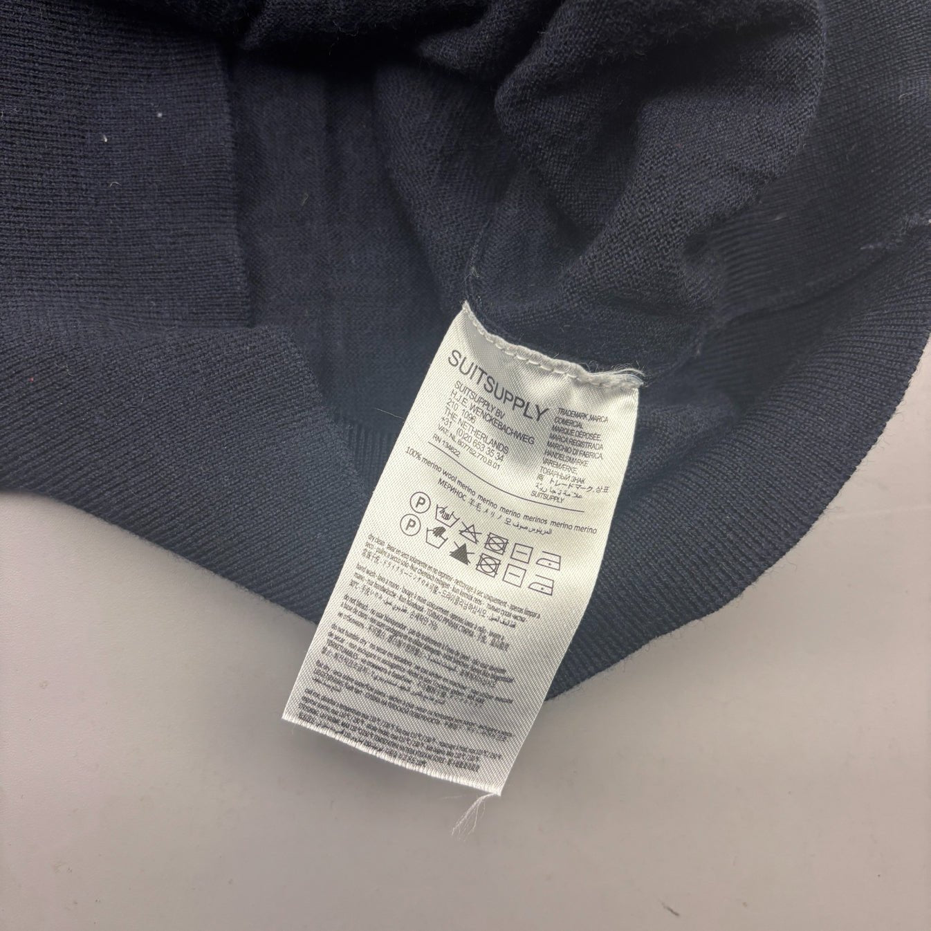 Blue Suitsupply Zip Vest - Men S - Very Good - Revaleur