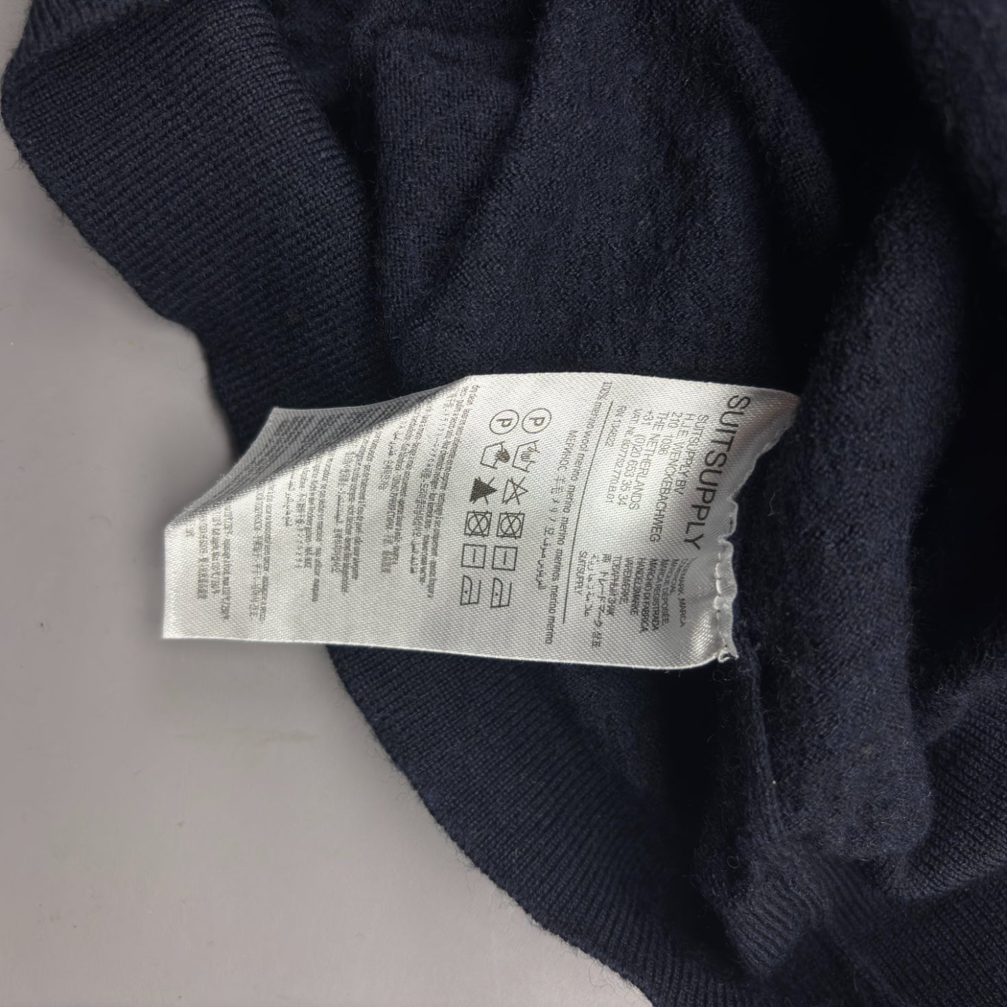 Blue Suitsupply Zip Vest - Men XS - Very Good - Revaleur