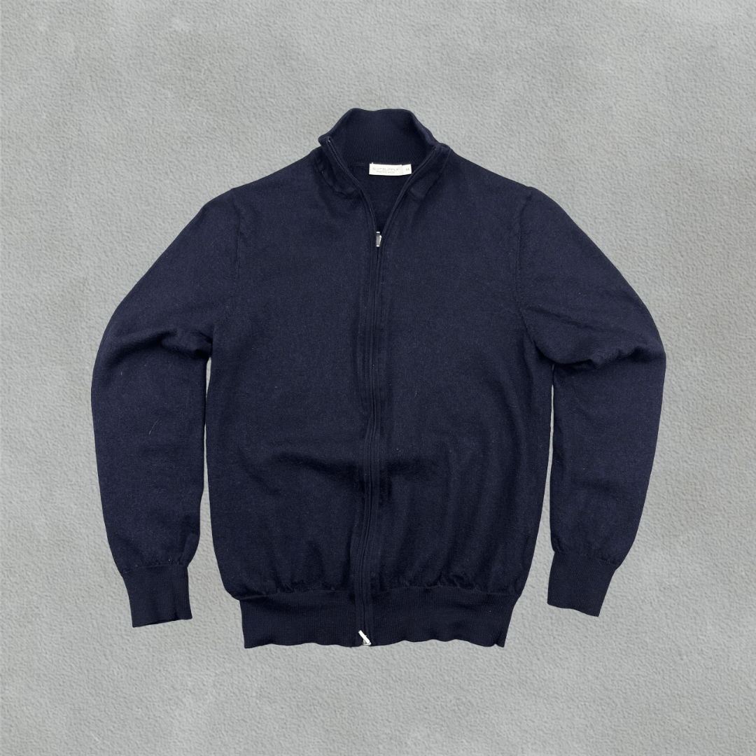 Blue Suitsupply Zip Vest - Men XS - Very Good - Revaleur