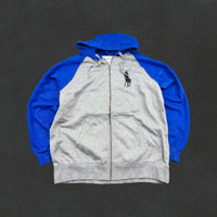 Blue/Grey Ralph Lauren Zip Vest - Men 3XL - Very Good - Revaleur