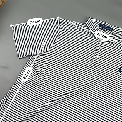 Blue/White Ralph Lauren Polo Shirt - Men L - Very Good - Revaleur