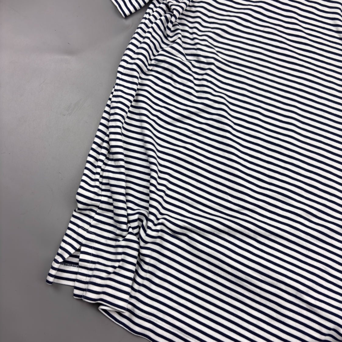 Blue/White Ralph Lauren Polo Shirt - Men L - Very Good - Revaleur