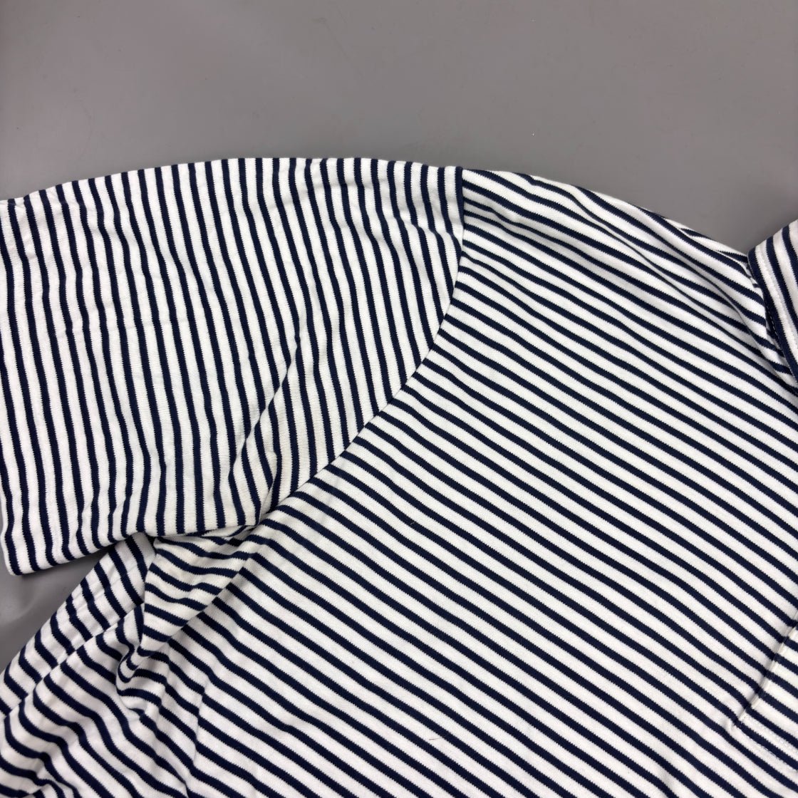 Blue/White Ralph Lauren Polo Shirt - Men L - Very Good - Revaleur