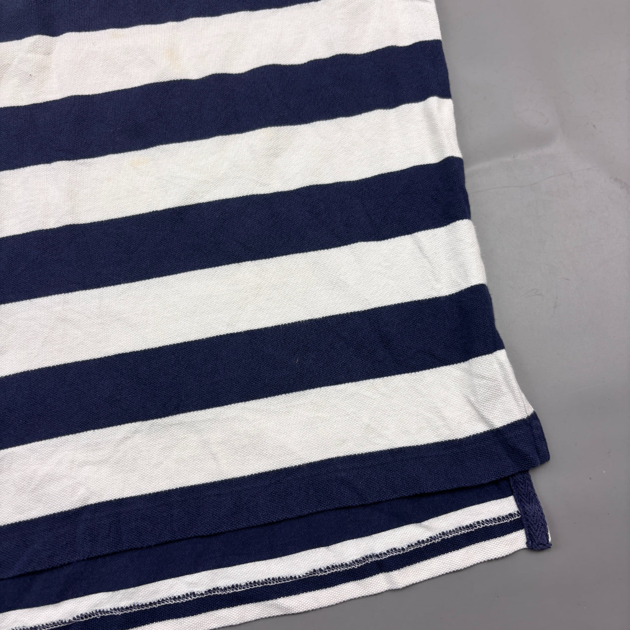 Blue/White Ralph Lauren Polo Shirt - Men M - Very Good - Revaleur