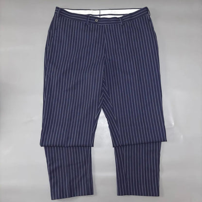 Blue/White Striped Suitsupply Suit Pants - XL - New, Never Worn - Revaleur