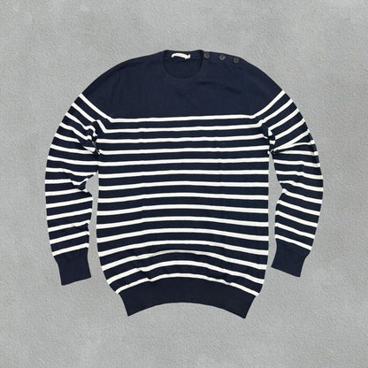 Blue/White Suitsupply Jumper - Men XS - Very Good - Revaleur