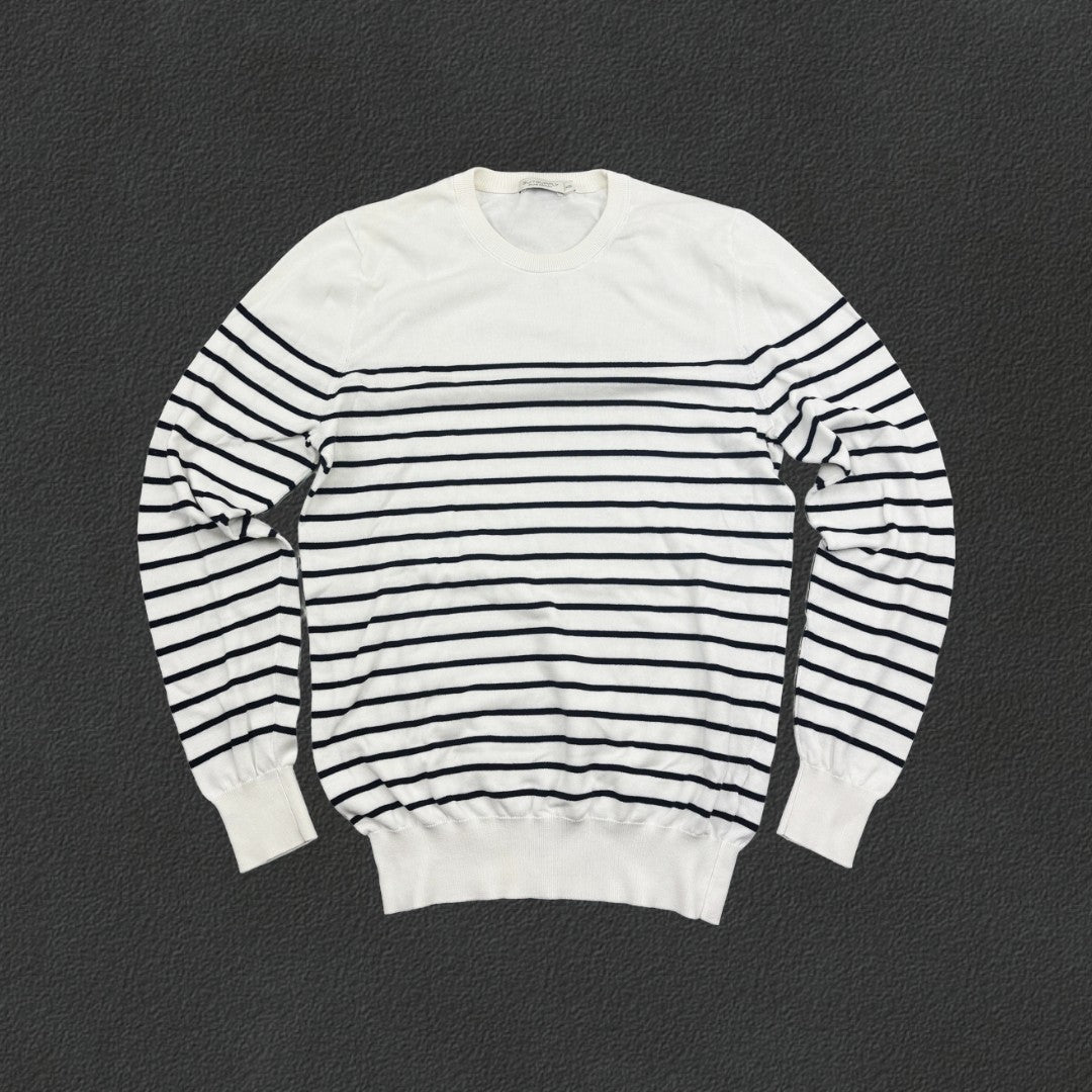 Blue/White Suitsupply Jumper - Men XS - Very Good - Revaleur