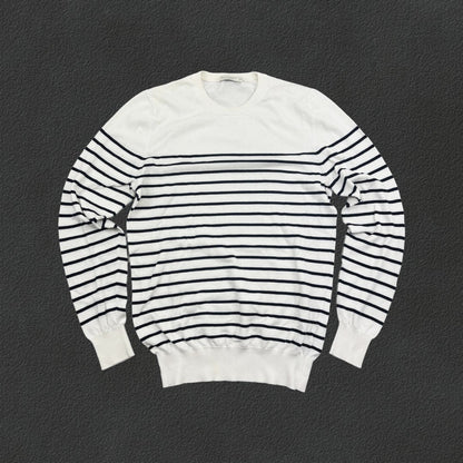 Blue/White Suitsupply Jumper - Men XS - Very Good - Revaleur