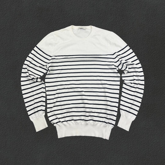 Blue/White Suitsupply Jumper - Men XS - Very Good - Revaleur