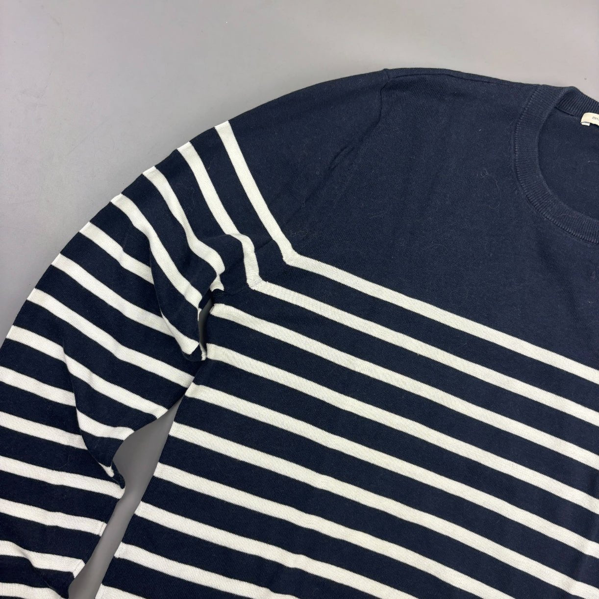 Blue/White Suitsupply Jumper - Men XS - Very Good - Revaleur