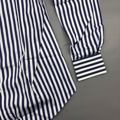 Blue/White Suitsupply Shirt - Men 39 - New With Tags - Revaleur