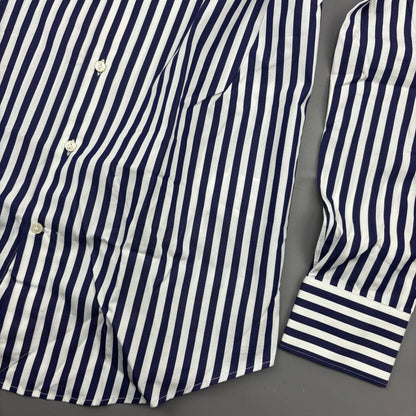 Blue/White Suitsupply Shirt - Men 39 - New With Tags - Revaleur