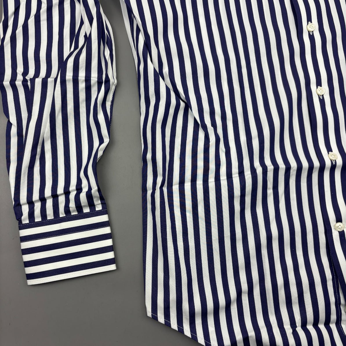 Blue/White Suitsupply Shirt - Men 39 - New With Tags - Revaleur