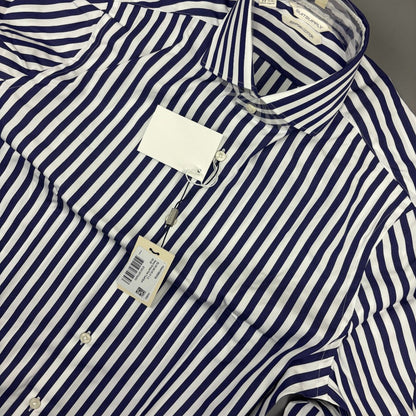 Blue/White Suitsupply Shirt - Men 39 - New With Tags - Revaleur