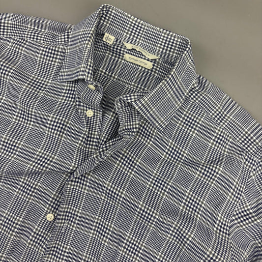 Blue/White Suitsupply Shirt - Men 39 - Very Good - Revaleur