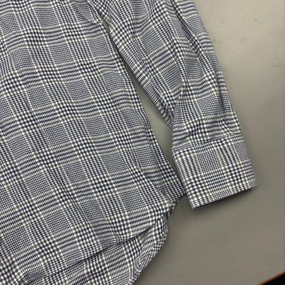 Blue/White Suitsupply Shirt - Men 39 - Very Good - Revaleur