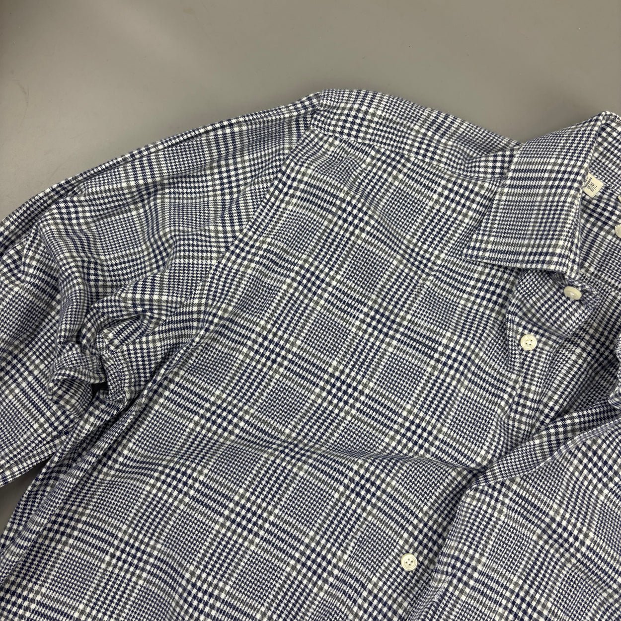 Blue/White Suitsupply Shirt - Men 39 - Very Good - Revaleur