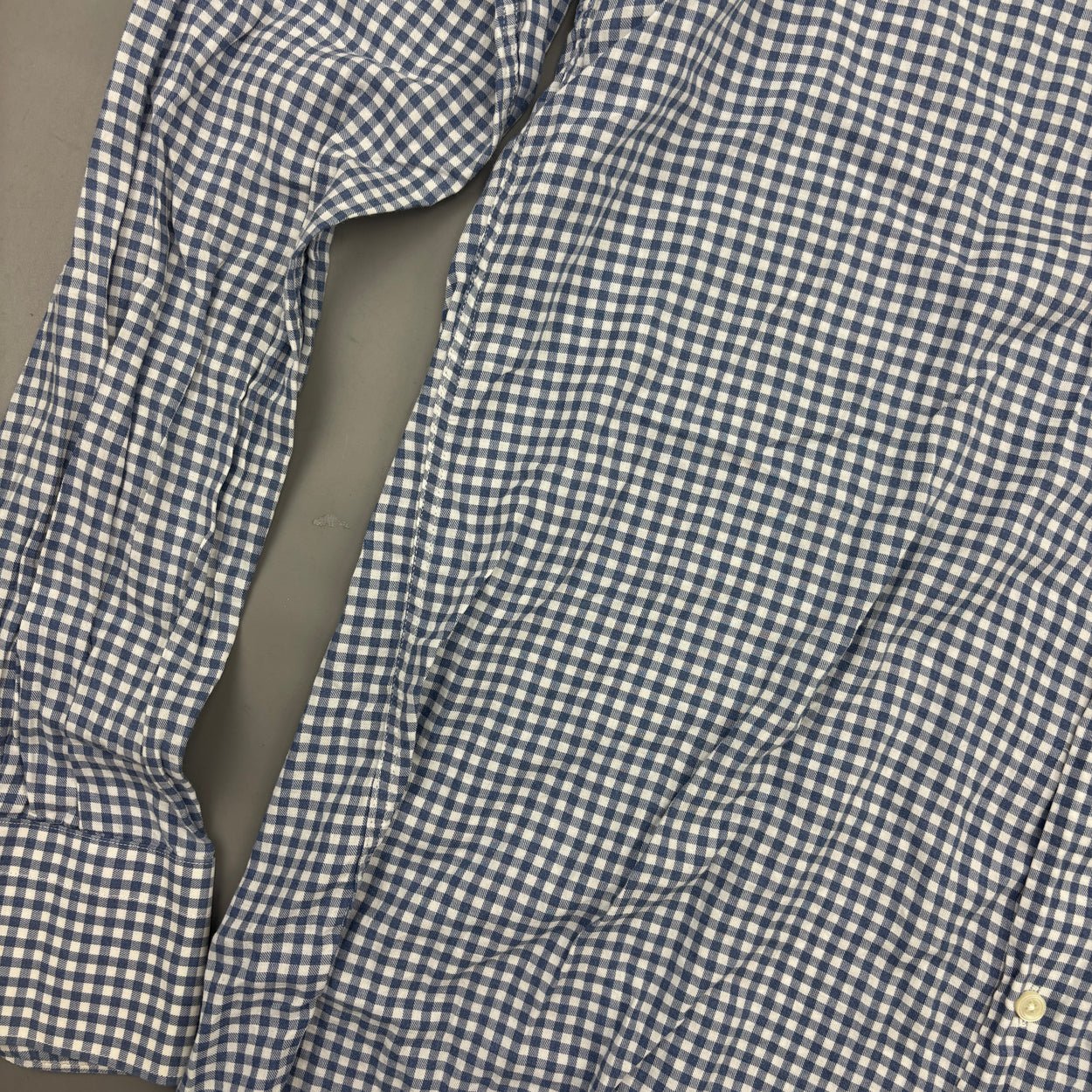 Blue/White Suitsupply Shirt - Men 43 - Very Good - Revaleur