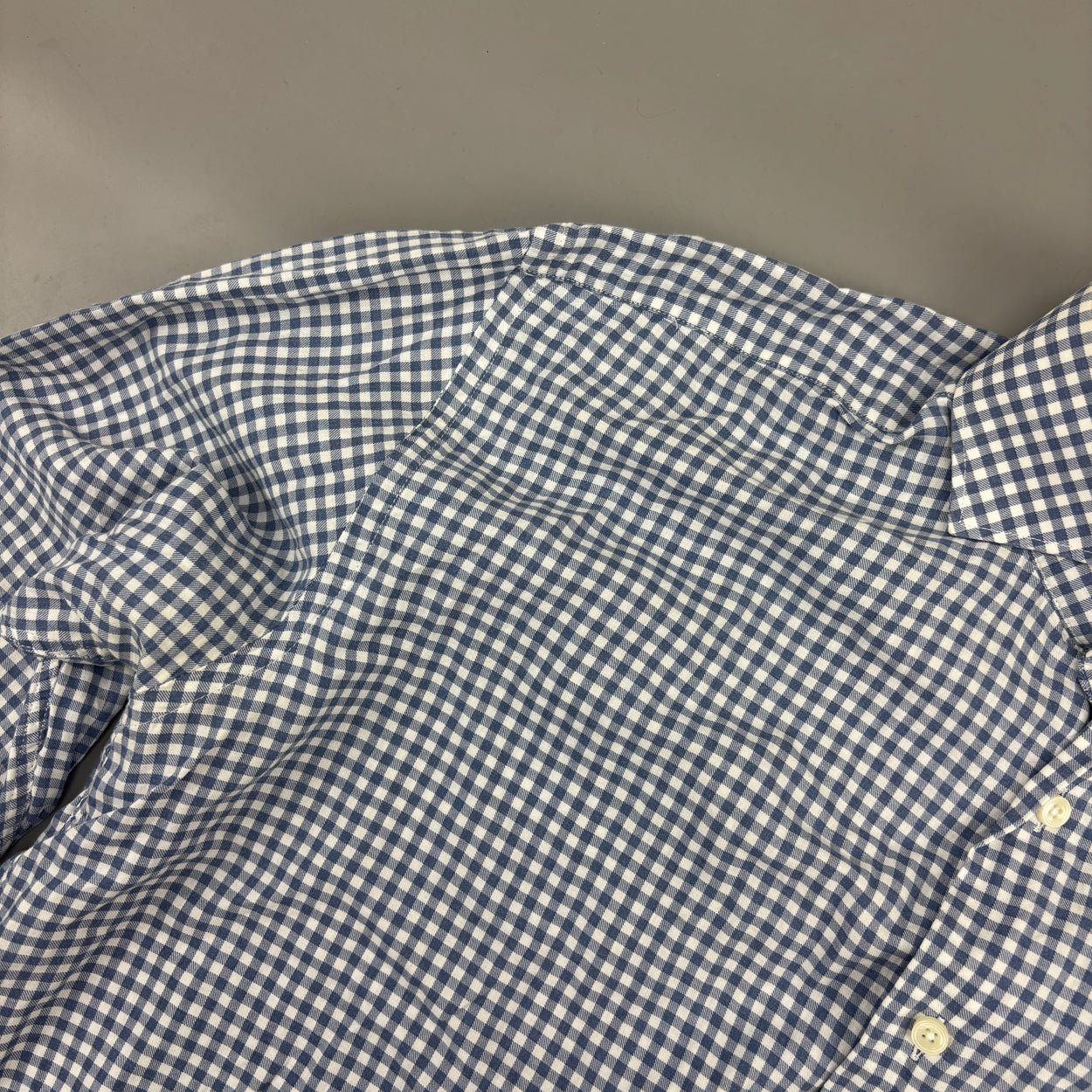 Blue/White Suitsupply Shirt - Men 43 - Very Good - Revaleur