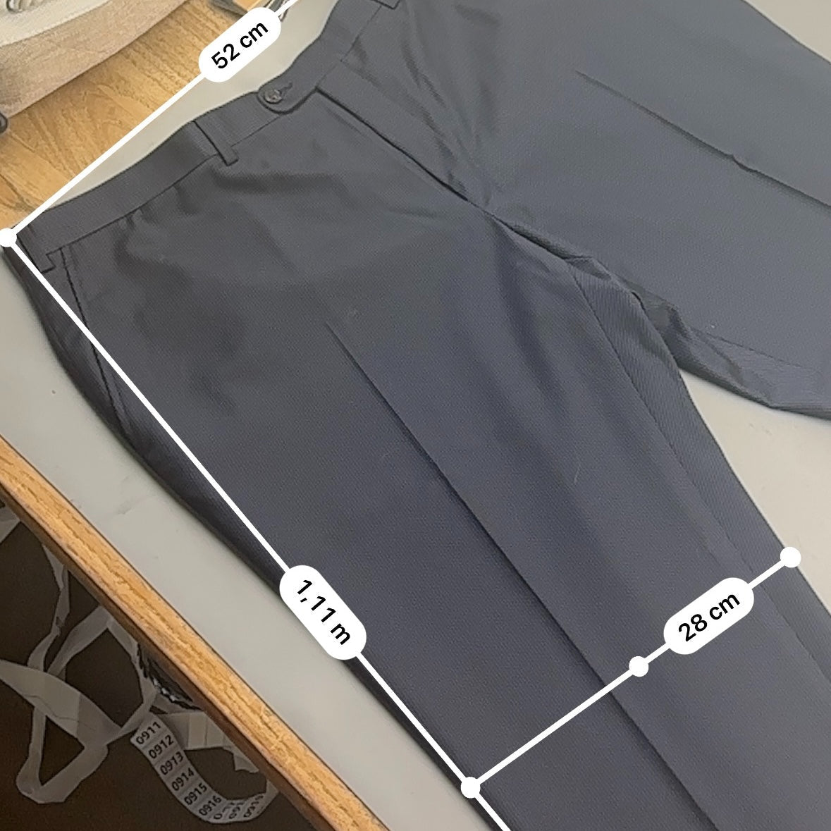 Blue/White Suitsupply Suit Pants - Men W40 - New With Tags - Revaleur