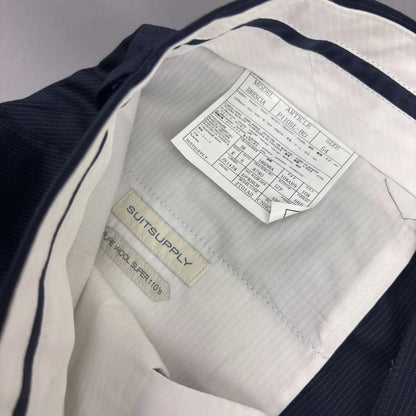 Blue/White Suitsupply Trousers - W38 - New - Revaleur