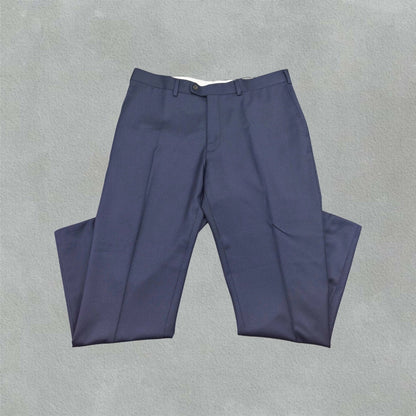 Blue/White Suitsupply Trousers - W38 - New - Revaleur