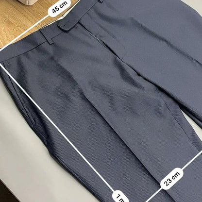 Blue/White Suitsupply Trousers - W38 - New - Revaleur